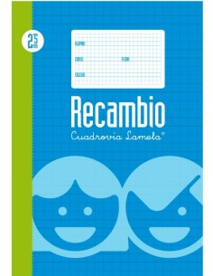 RECAMBIO Fº 100H 70G CUADROVIA 25MM 4 ANILLAS